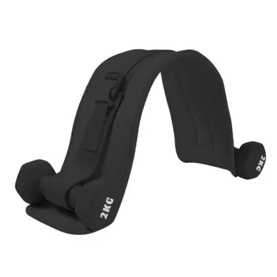Pojas za hip thrust od neoprena s pjenastom podstavom, 70cm x 14cm Black
