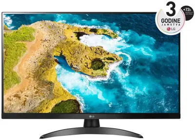 Demo - LG 27" Smart TV Monitor 27TQ615S-PZ, IPS Full HD, 60Hz, 14ms, webOS, 2x HDMI, USB, Bluetooth, WiFi, AirPlay, Zvučnici