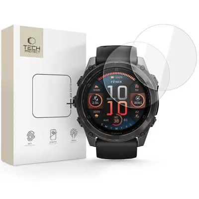 Tech-Protect Glass Fit+ Kaljeno Staklo 2 Komada za Garmin Fenix 8 51 mm