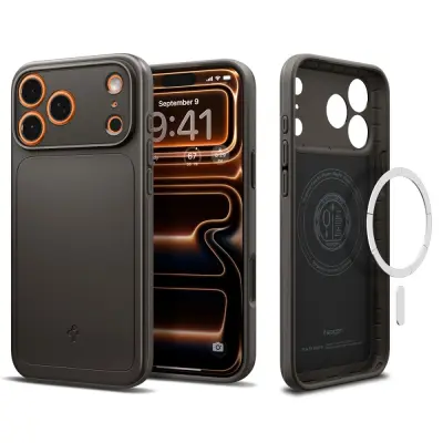 Spigen Thin Fit MagSafe ovitak za iPhone 17 Pro, sivi