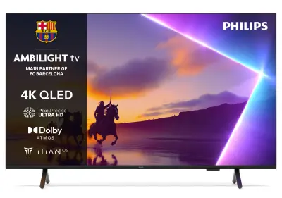 Otvorena ambalaža - TV PHILIPS 55PUS8510, 139.7cm (55"), QLED, UHD 4K Smart TV, Titan OS - Ambilight
