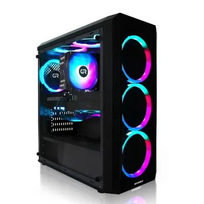 Greed® MK2 AMD - Gaming PC / stolno računalo - AMD Ryzen7 5700X + AMD Radeon RX 9060- 4,7 GHz - 16 GB DDR4 - 512 GB SSD - 4K - WIFI - Win11 Pro