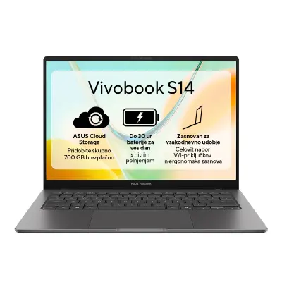 Laptop ASUS VivoBook S14 S5408QA-TM274W 35,6 cm (14"), SD X1 26 101, 8 GB RAM, 256 GB SSD, W11H