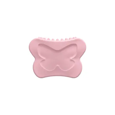 Silikonska Gua Sha pločica za lice i tijelo za oblikovanje vilice Pink