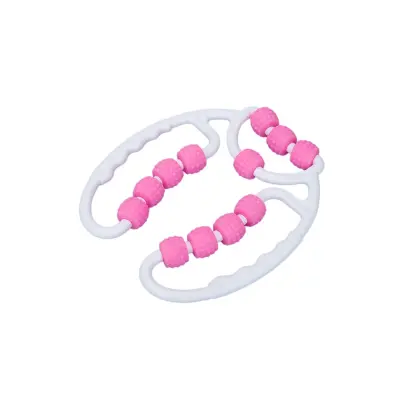 Masažer za noge 360° prstenasti valjak za opuštanje i oblikovanje ABS Pink