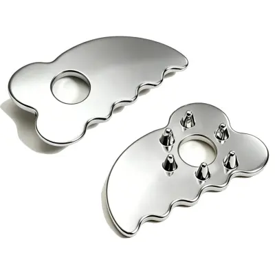Gua sha nož od cinkove legure za podizanje čeljusti i V-line Silver