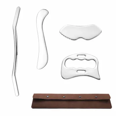 Set nehrđajućeg gua sha za miofascijalno otpuštanje, 4 glave