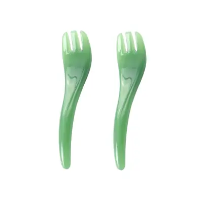 Masažer za Glavu od Smole Duo - Trokraki Četkasti Češalj Green