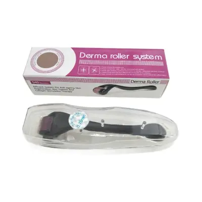 Derma Roller 540 iglica 2.0mm Crni ABS za lice i tijelo