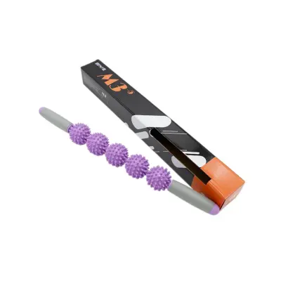 Petokraka bodljasta masažna palica za duboku miofascijalnu relaksaciju Purple