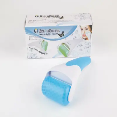 Hladni valjak masažni za lice i tijelo, s mikronidlama Blue