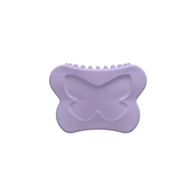 Silikonska Gua Sha pločica za lice i tijelo za oblikovanje vilice Purple