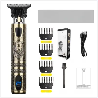 YYT-016 Brončani digitalni trimer za pompadour, titan oštrica