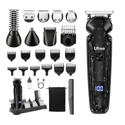 8-u-1 Višenamjenski Električni Trimer — USB, IPX7, Keramika Black