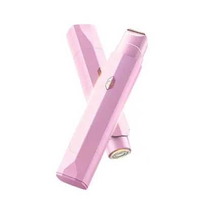 Punjivi električni bikini trimer s dvostrukom oštricom, IPX6 Pink