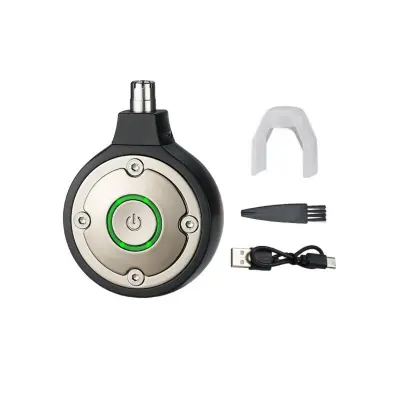 Punjivi električni trimer za nos s 360° oštricama, 60 min Black
