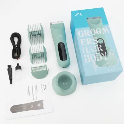 Prijenosni trimer za tijelo s postoljem 6500 RPM, IPX7 vodootporan Green