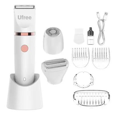 3-u-1 električni trimer, magnetne izmjenjive glave, IPX7 vodootporan Beige
