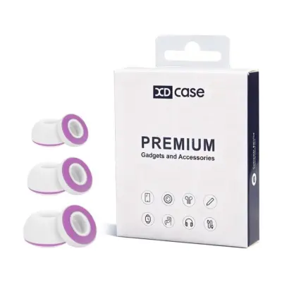 Zamjenski silikonski čepići (3 para) za AirPods Pro 3, ljubičasti Purple