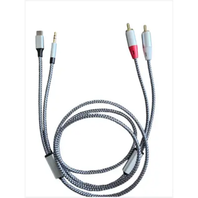 530cm pleteni audio splitter kabel 1-u-2 s legiranim konektorima