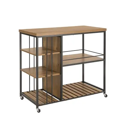 Kuhinjski kolica Spremanje Boja Smeđa Smeđa 110x45x92cm SVW18-II-F