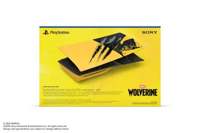 Poklopac za PlayStation 5 (Slim Edition) konzolu Marvel’s Wolverine Battle Yellow Limited Edition