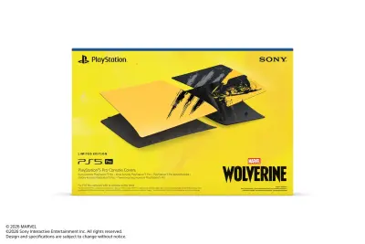 Poklopac za PlayStation 5 Pro konzolu Marvel’s Wolverine Battle Yellow Limited Edition