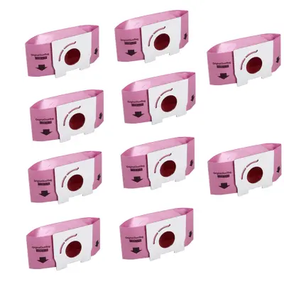 Papirnate vrećice C-13, 10 kom, kompatibilne s Panasonic usisavačima Pink