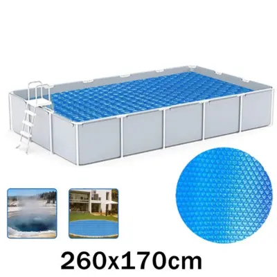 PE solarna navlaka za bazen 260cm x 170cm — toplinska zaštita