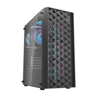 Darkflash DK351 ATX PC kućište s RGB hlađenjem i ventilatorima