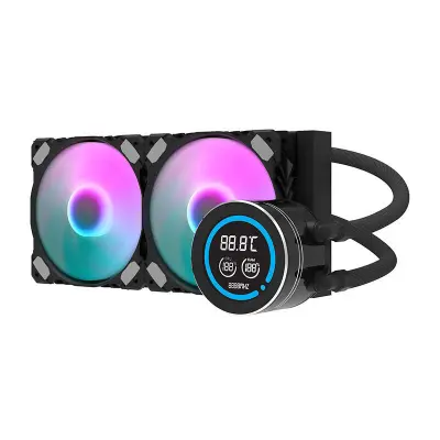 Darkflash DN-D240 240 mm vodno hlajenje CPU RGB črno