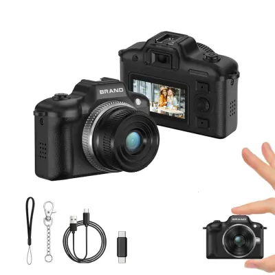 Mini DSLR-stil kamera: Prava 1080P/30fps, 5MP senzor, 1.47 inch ekran Black