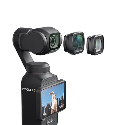 Makro objektiv za DJI Pocket 3 – optičko staklo i aluminij