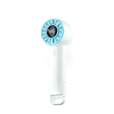 Digitalni prijenosni turbo ventilator s LCD prikazom i 5 brzina Bijela
