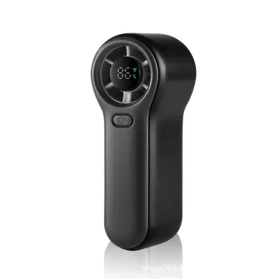 H02 prijenosni ručni ventilator s digitalnim zaslonom i 2000mAh Crna