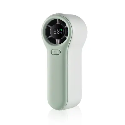 H02 prijenosni ručni ventilator s digitalnim zaslonom i 2000mAh Zelena