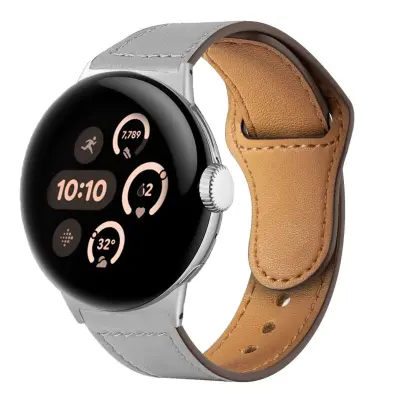 Remen za sat kompatibilan s Google Pixel Watch 41mm – podesivi remen od umjetne kože, prijazan koži i protuklizni Siva