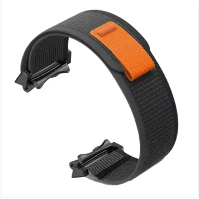 Prozračna narukvica od tkanog najlona kompatibilna s Amazfit T-Rex3  lagana, podesiva, otporna na znoj Crna