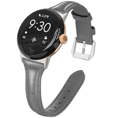 Remen od umjetne kože kompatibilan s Google Pixel Watch 41 mm  tanak zamjenski remen 12 cm x 2 cm s kopčom s iglom, odgovara zapešćima 140 mm-210