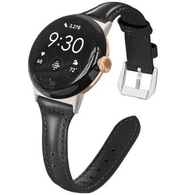 Remen od umjetne kože kompatibilan s Google Pixel Watch 41 mm  tanak zamjenski remen 12 cm x 2 cm s kopčom s iglom, odgovara zapešćima 140 mm-210