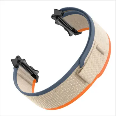 Prozračna narukvica od tkanog najlona kompatibilna s Amazfit T-Rex3  lagana, podesiva, otporna na znoj Bež