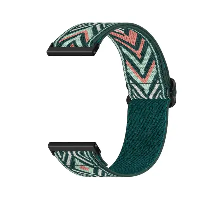 Višebojni najlonski zamjenski remen za sat, kompatibilan s Coros Nomad/Apex 4 (46mm) — elastični remen 24cm s leptir kopčom za zapešća 15-20cm