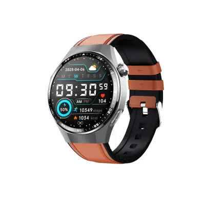Pametni sat s 1.55 inch okruglim zaslonom, Bluetooth 5.3, IP67 Brown