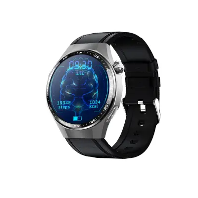 Pametni sat s 1.55 inch okruglim zaslonom, Bluetooth 5.3, IP67 Black