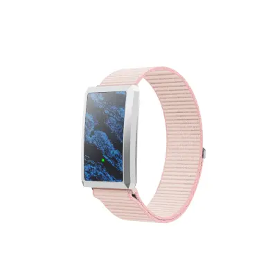 Pametna narukvica bez zaslona s ECG, HRV, IP68, Bluetooth 5.0 Pink