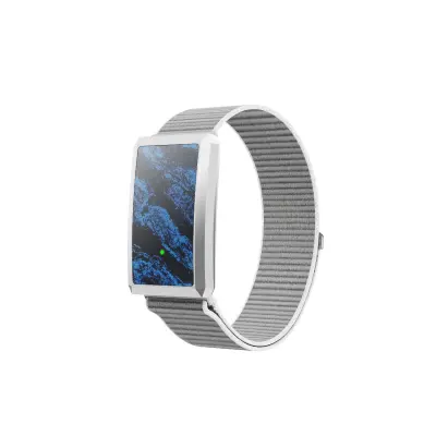 Pametna narukvica bez zaslona s ECG, HRV, IP68, Bluetooth 5.0 Grey