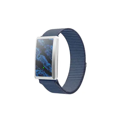 Pametna narukvica bez zaslona s ECG, HRV, IP68, Bluetooth 5.0 Blue