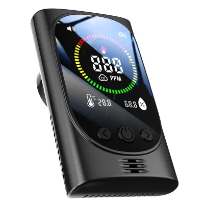 Detektor CO s elektrohemijskim senzorom i prikazom temperature i vlage