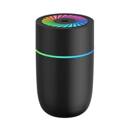 WT-009 Auto ovlaživač zraka: USB mini, tihi, šareno osvjetljenje Crna