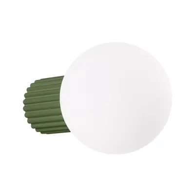 Zidna svjetiljka HALO maslinasto zelena IP44